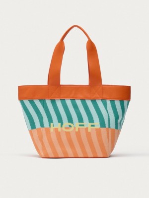 Bolsas Hoff Hyde Woven Carrycot Mujer Azules Naranjas | RDQS-95860
