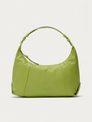 Bolsas Hoff Leather Hobo Museum Mujer Verdes | HNCP-73052