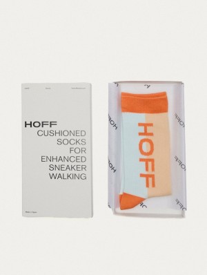 Calcetines Hoff Maxi Logo Hombre Azules Naranjas | ECXM-49712