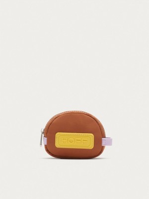 Carteras Hoff Nylon Coin Mujer Kaki Amarillos | RZWV-57261