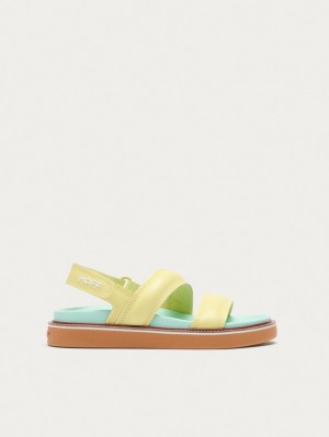 Sandalias Hoff Lime Road Mujer Amarillos Azules | XCKW-43061