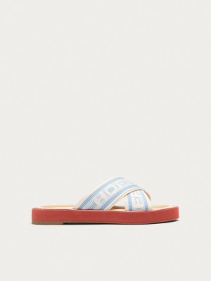 Sandalias Hoff Market Mujer Azules Blancos Naranjas | MGRI-98364