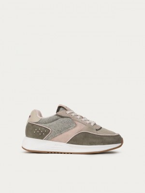 Tenis Hoff Dalston Mujer Verdes Grises | IYPS-73681