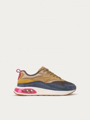 Tenis Hoff Toronto Bay Mujer Azul Marino Marrom | QCZY-02568