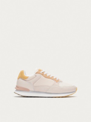 Tenis Hoff Toulouse Mujer Beige Blancos | NJEU-89153