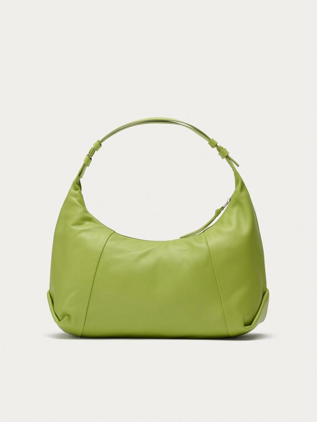 Bolsas Hoff Leather Hobo Museum Mujer Verdes | HNCP-73052