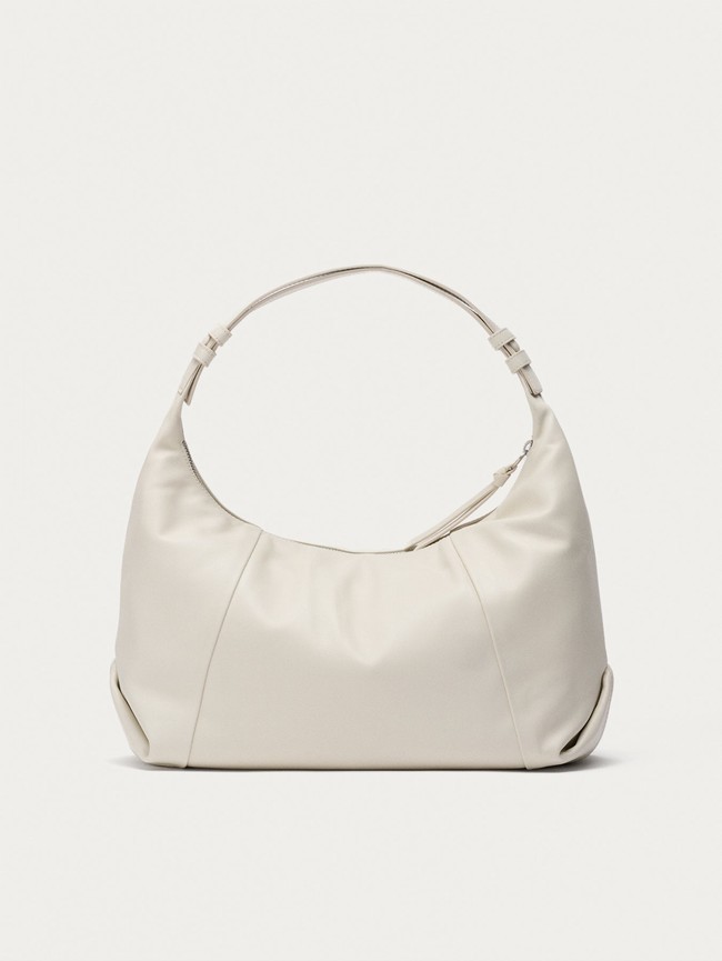 Bolsas Hoff Leather Hobo Museum Off White Mujer Blancos | SPNX-92807