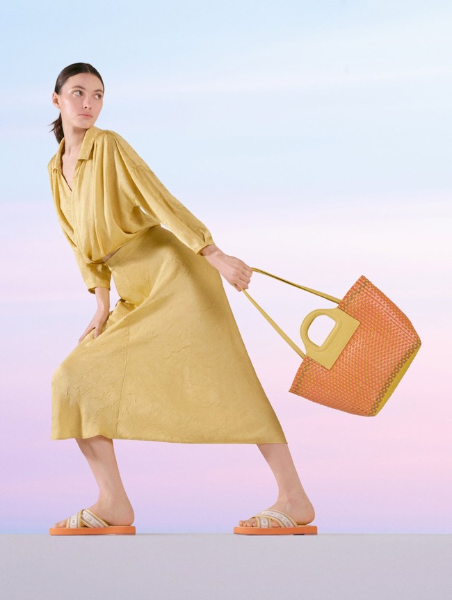 Bolsas Hoff Market Basket Mujer Naranjas | YOVG-79026