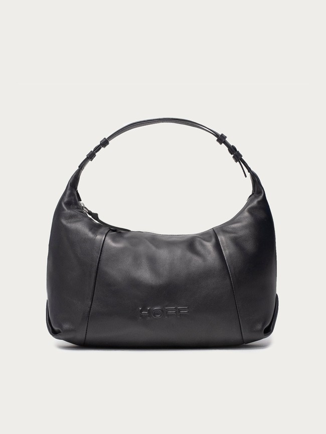 Bolsas Hoff Museum Leather Hobo Mujer Negros | DTPY-17095