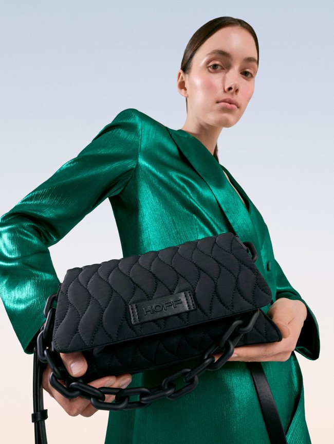 Bolsas Hoff Quilt Mujer Negros | MYKN-92386