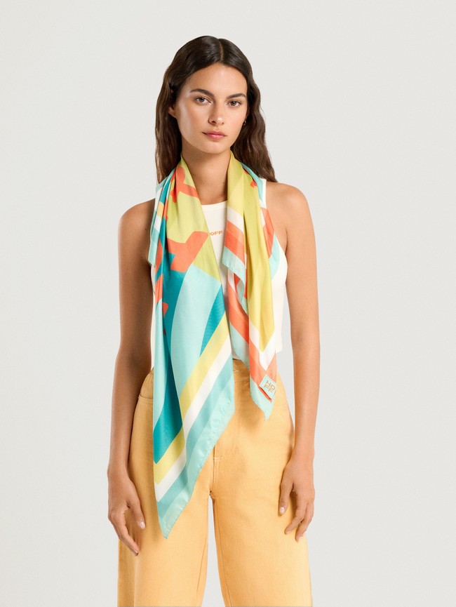 Bufandas Hoff Printed Foulard Yard Mujer Multicolor | EKXY-57469
