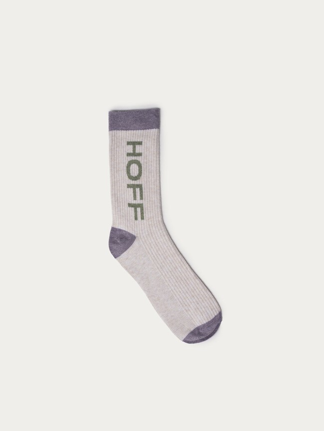 Calcetines Hoff Maxi Logo Mujer Grises | OZHK-83571