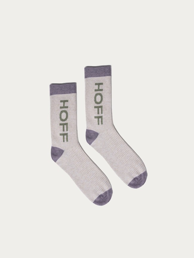Calcetines Hoff Maxi Logo Mujer Grises | OZHK-83571
