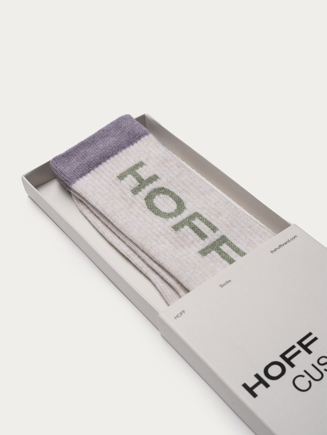 Calcetines Hoff Maxi Logo Mujer Grises | OZHK-83571