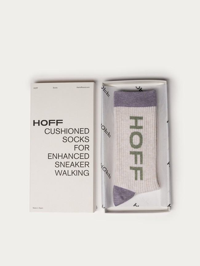 Calcetines Hoff Maxi Logo Mujer Grises | OZHK-83571