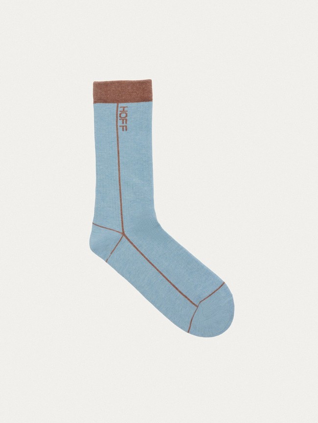 Calcetines Hoff Stripe Hombre Azules | ESXK-20963