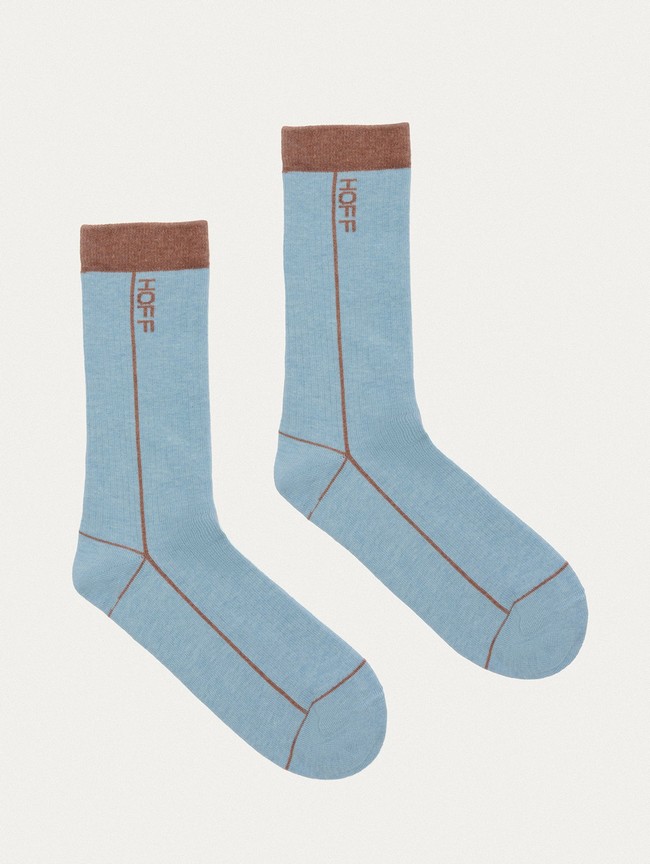 Calcetines Hoff Stripe Hombre Azules | ESXK-20963