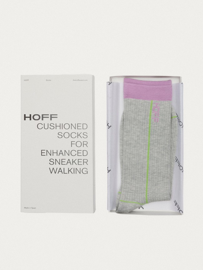 Calcetines Hoff Stripe Hombre Grises | KGRV-97310