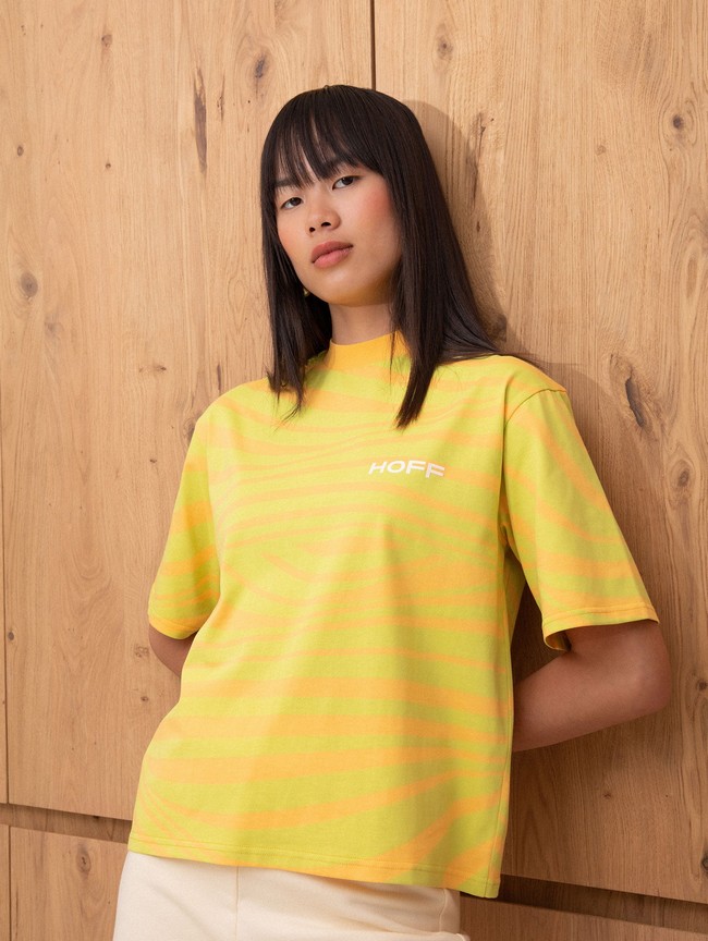 Camiseta Hoff Tarifa Mujer Verdes Naranjas | OYPQ-67049