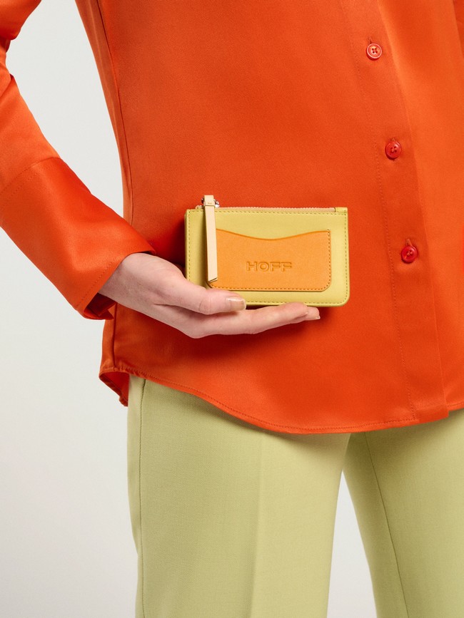 Carteras Hoff Leather Coin Cardholder Lime Mujer Amarillos Naranjas | BALS-54081