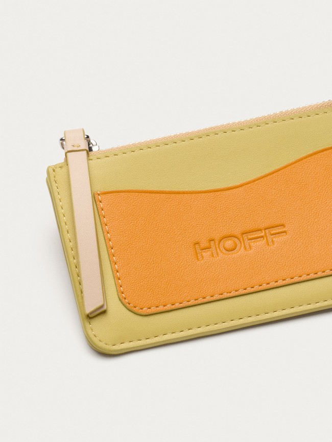 Carteras Hoff Leather Coin Cardholder Lime Mujer Amarillos Naranjas | BALS-54081