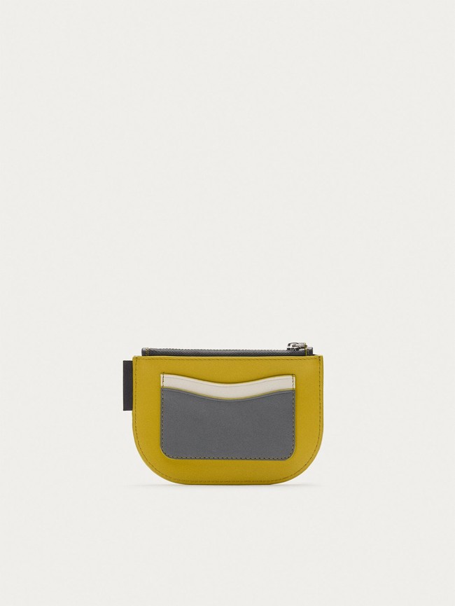 Carteras Hoff Leather Coin Mujer Amarillos | WOND-25810