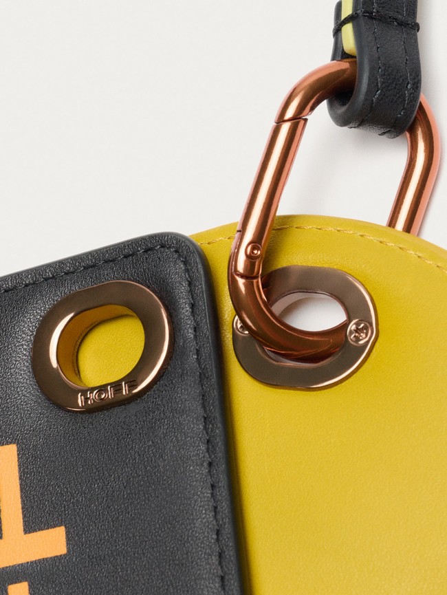 Carteras Hoff Leather Strap Lime Mujer Negros Amarillos | WTIR-65934