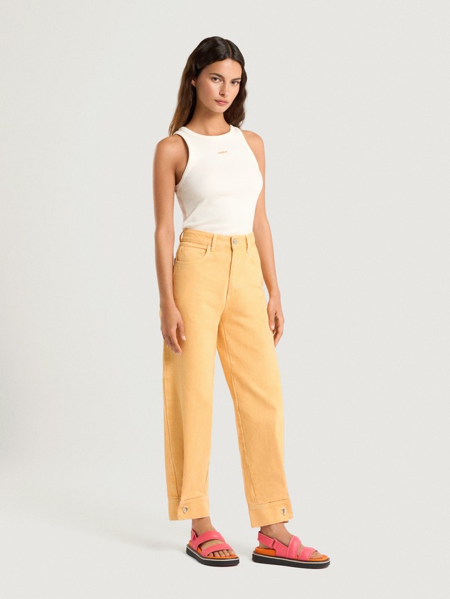 Jeans Hoff Azores Peach Mujer Kaki | TZGA-97102