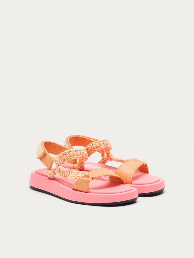 Sandalias Hoff Festival Mujer Rosas Coral | BOSM-85217