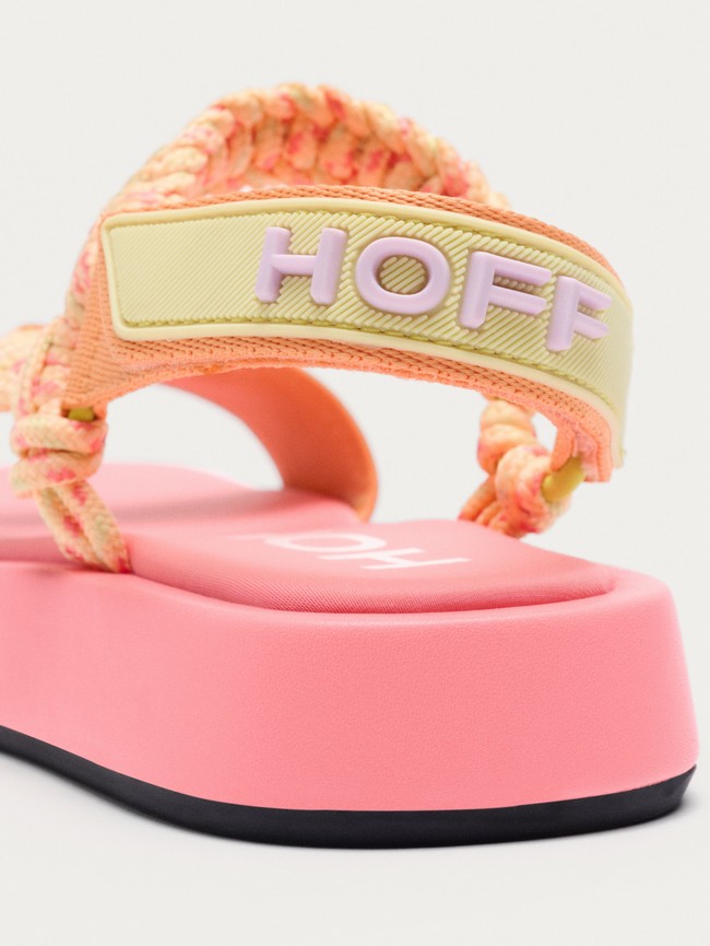 Sandalias Hoff Festival Mujer Rosas Coral | BOSM-85217