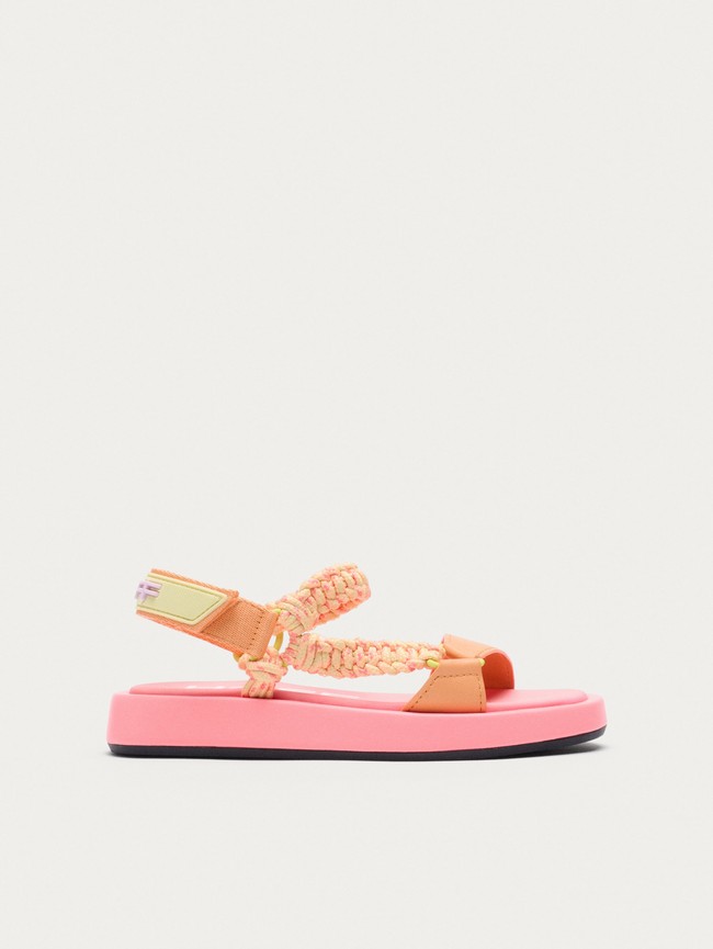 Sandalias Hoff Festival Mujer Rosas Coral | BOSM-85217
