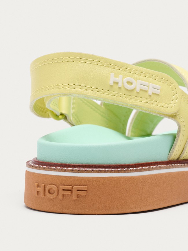 Sandalias Hoff Lime Road Mujer Amarillos Azules | XCKW-43061