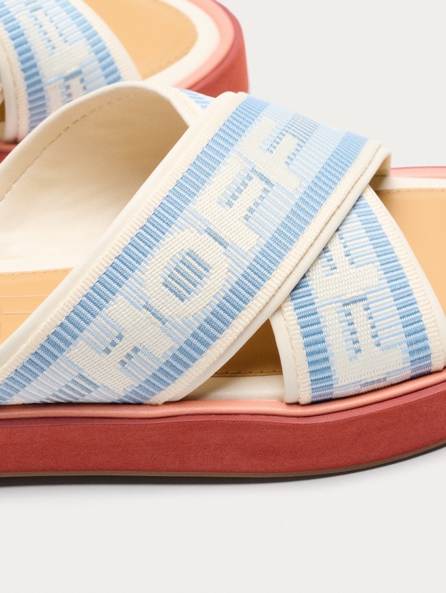 Sandalias Hoff Market Mujer Azules Blancos Naranjas | MGRI-98364