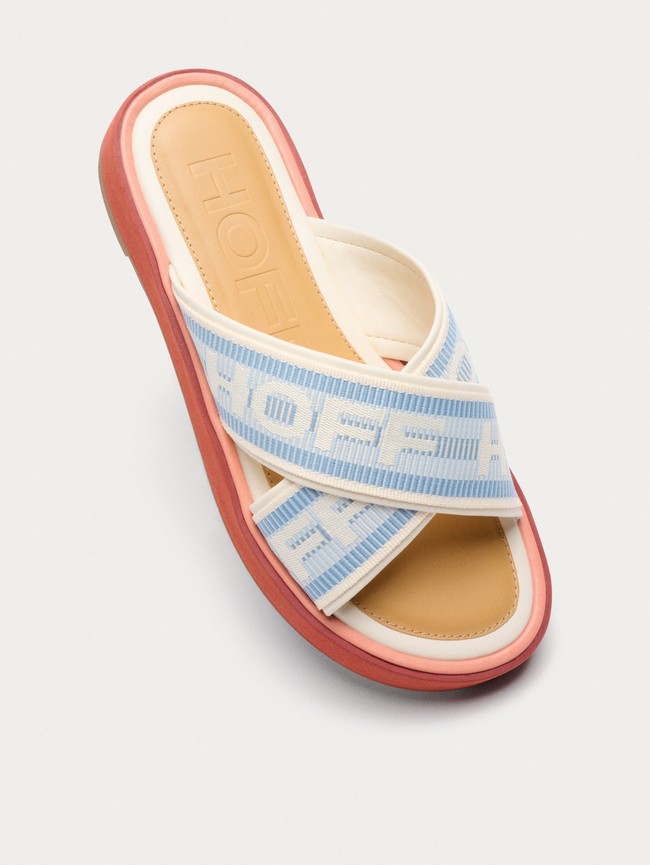 Sandalias Hoff Market Mujer Azules Blancos Naranjas | MGRI-98364