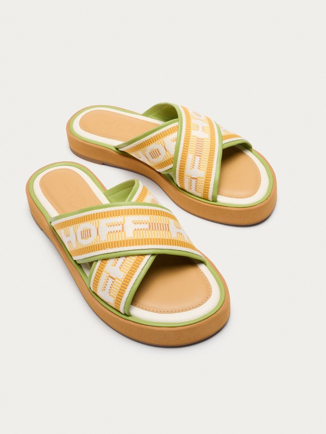 Sandalias Hoff Market Mujer Naranjas Verdes | ERHZ-86217