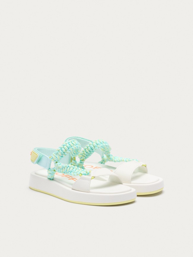 Sandalias Hoff Off White Festival Mujer Verdes Blancos | MEIK-05361