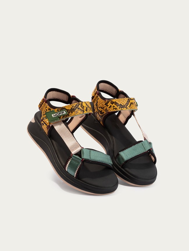 Sandalias Hoff Palawan Mujer Negros | RXLW-56092