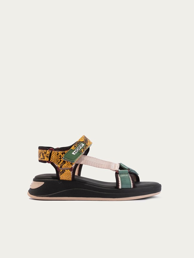 Sandalias Hoff Palawan Mujer Negros | RXLW-56092