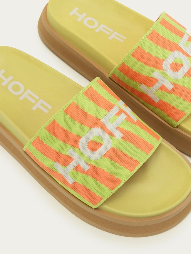 Sandalias Hoff Park Mujer Verdes Naranjas | DHKO-89205