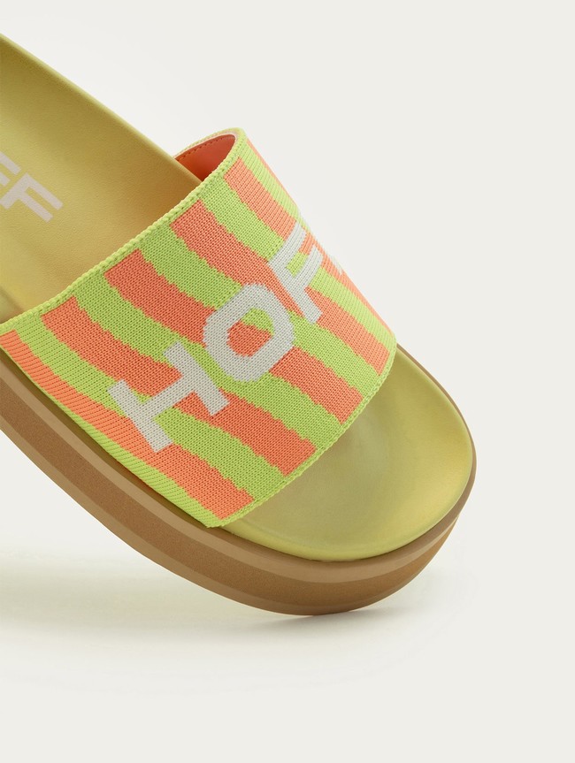 Sandalias Hoff Park Mujer Verdes Naranjas | DHKO-89205