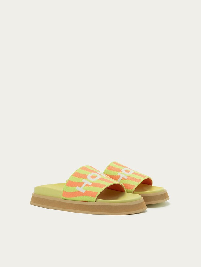 Sandalias Hoff Park Mujer Verdes Naranjas | DHKO-89205