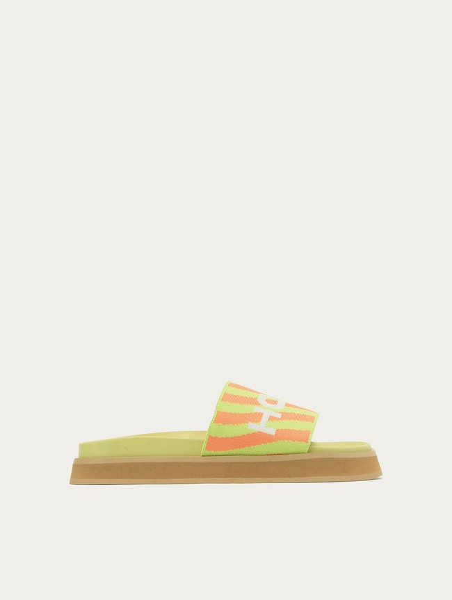 Sandalias Hoff Park Mujer Verdes Naranjas | DHKO-89205