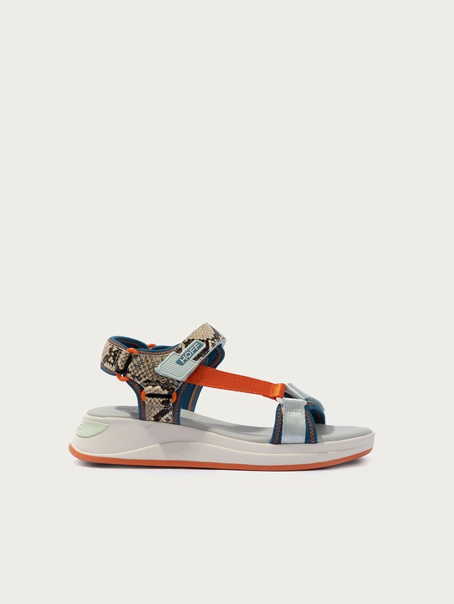 Sandalias Hoff Seychelles Mujer Grises Naranjas | PLOU-56038