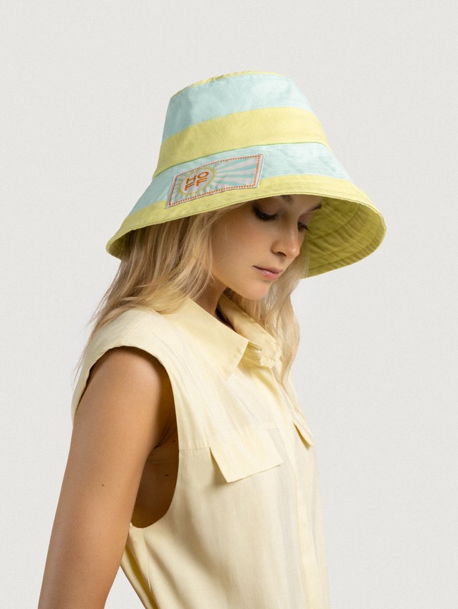 Sombreros Hoff Pier Cotton Bucket Mujer Azules Verdes | IOAS-20879