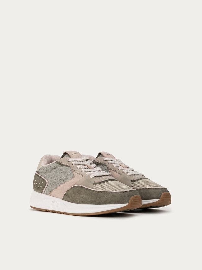 Tenis Hoff Dalston Mujer Verdes Grises | IYPS-73681