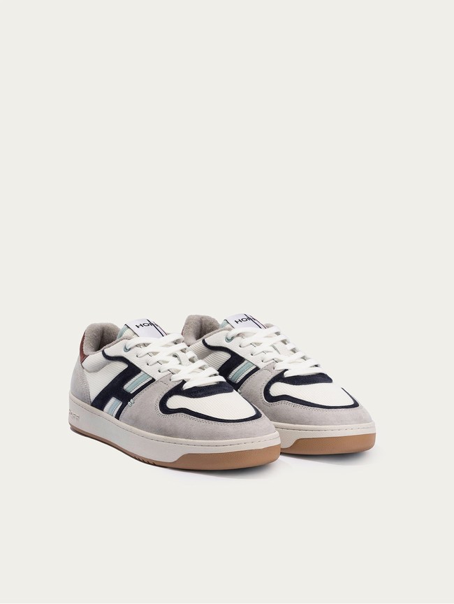 Tenis Hoff Melrose Hombre Grises Blancos Negros | GYVP-92748
