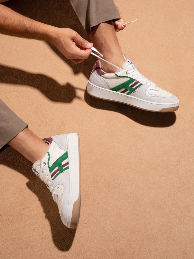 Tenis Hoff Papineau Hombre Grises Verdes | IZLA-49687