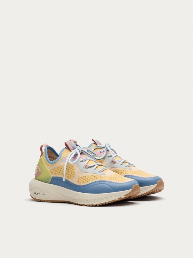 Tenis Hoff Pulse Mujer Amarillos Azules | NPWF-16902
