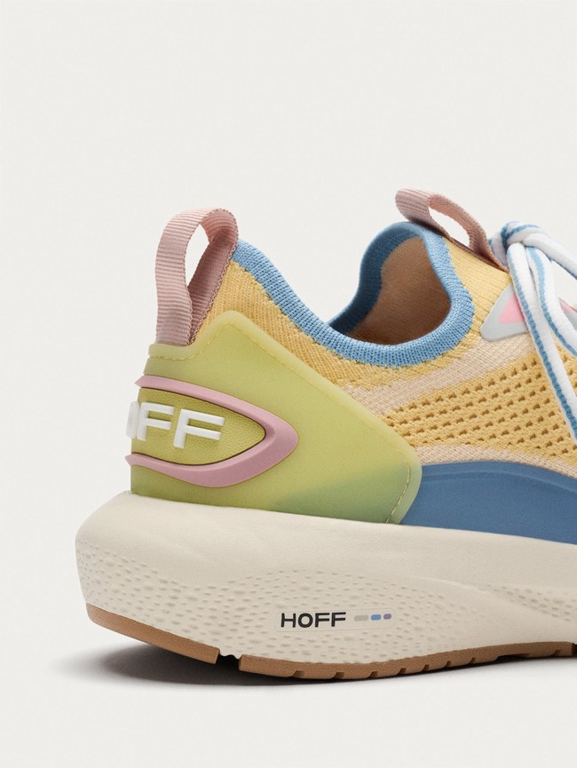 Tenis Hoff Pulse Mujer Amarillos Azules | NPWF-16902