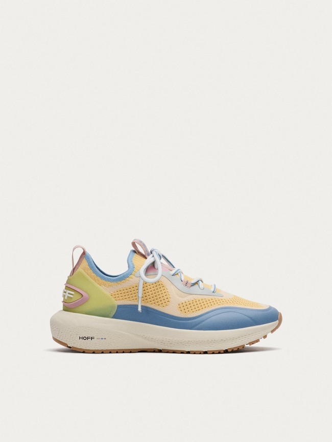 Tenis Hoff Pulse Mujer Amarillos Azules | NPWF-16902